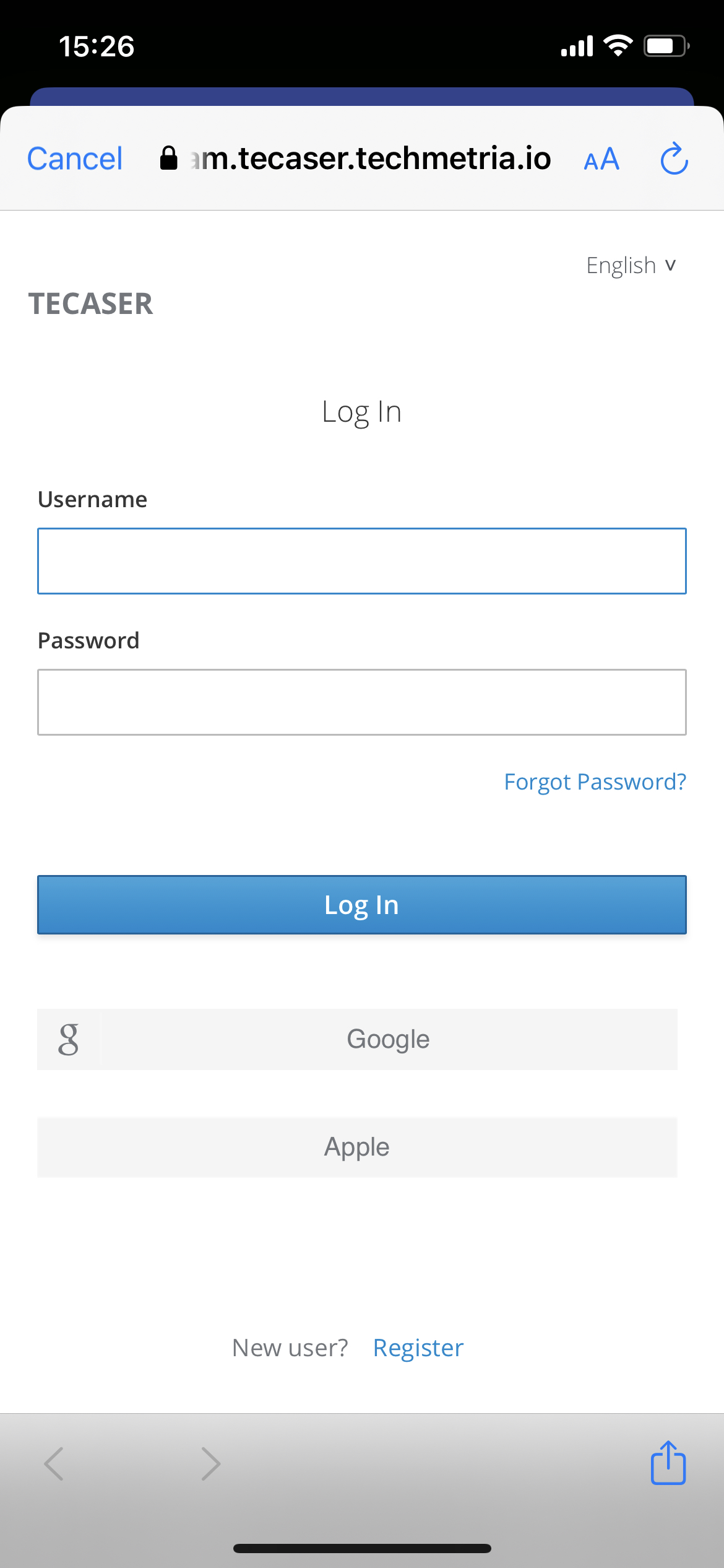 Google login